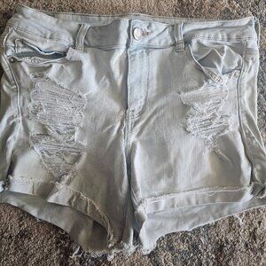American Eagle Next Level Stretch Midi Jean Shorts